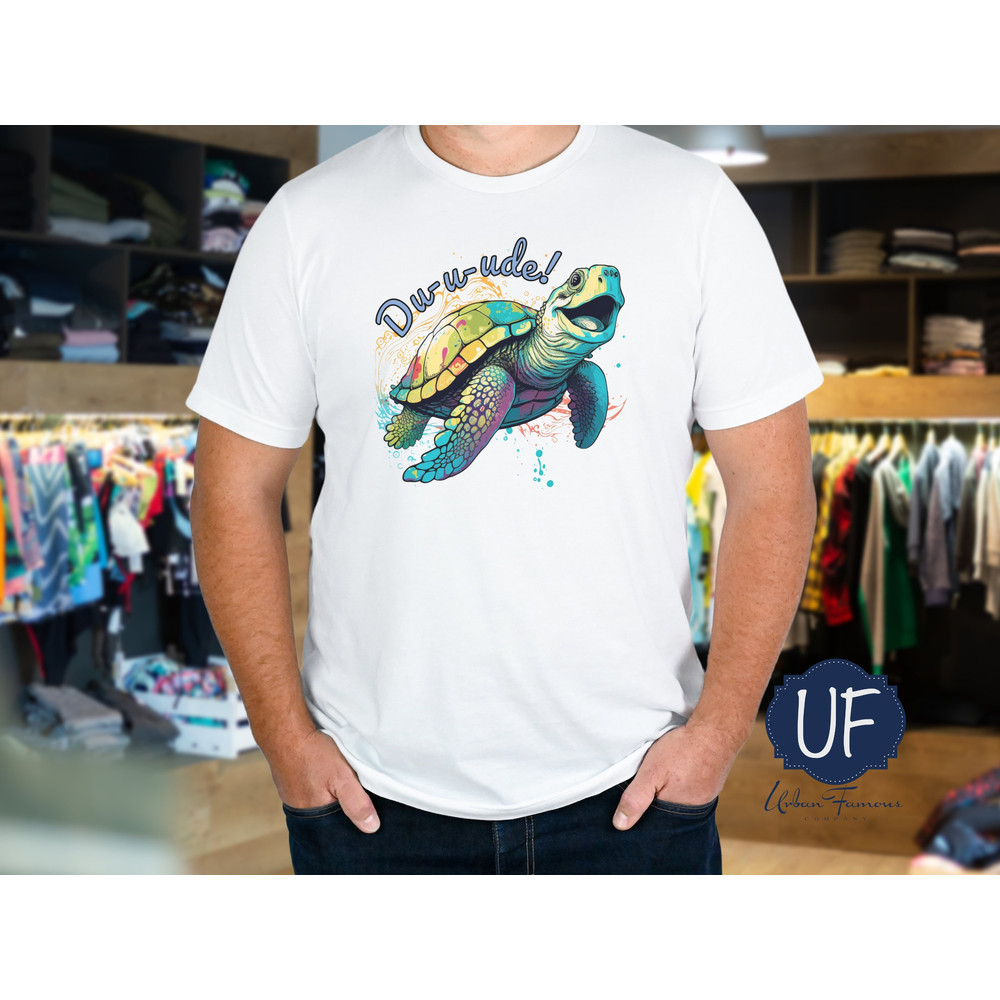 Cool Sea Turtle T-shirt, Disney Look Of Crush, Cute Turtle Saying, Multicolor Ocean Turtle, Finding Nemo Turtle, AI Art Shirt, Happy Turtle - 2.jpg