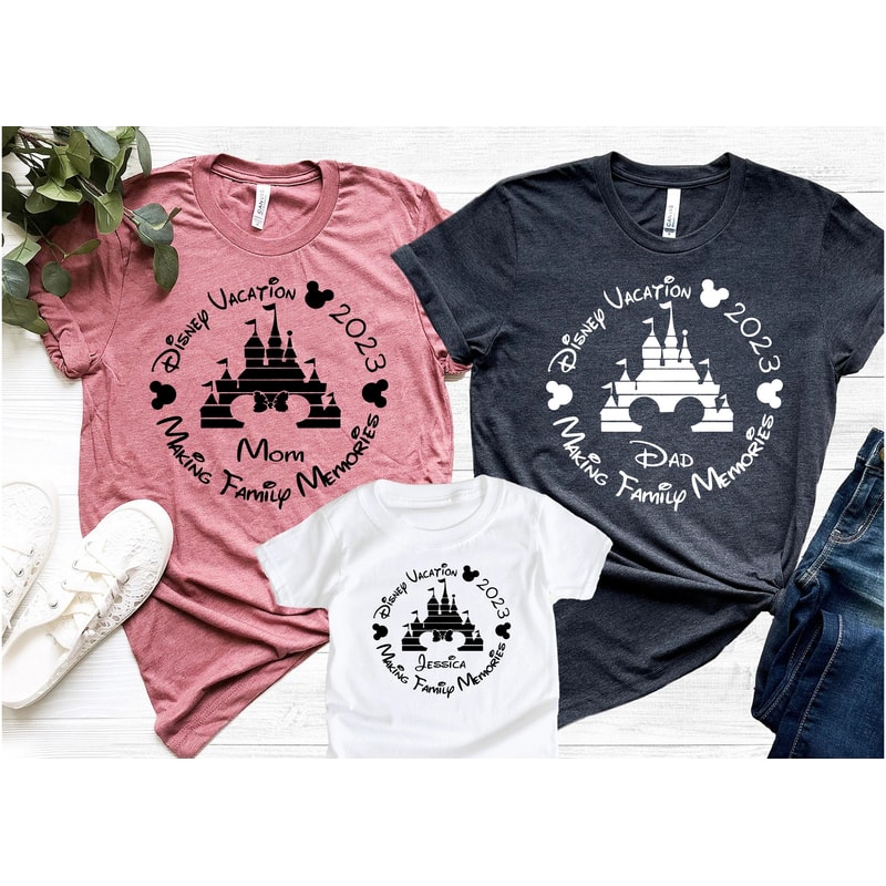 Custom Disney 2023 Family Vacation Shirt, Family Trip 2023 Shirt, Personalized Family Vacation Outfit, Family Vacation Shirt, Disney Shirt - 1.jpg
