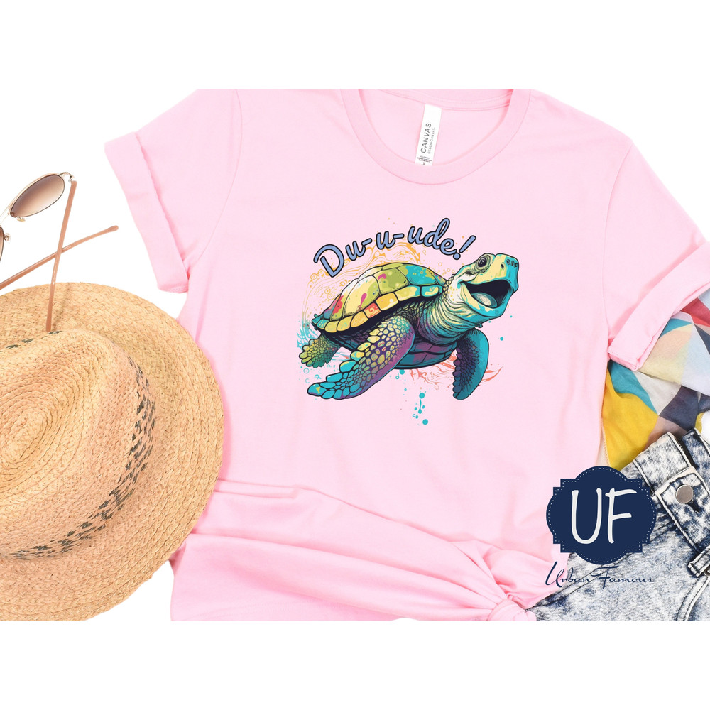 Cool Sea Turtle T-shirt, Disney Look Of Crush, Cute Turtle Saying, Multicolor Ocean Turtle, Finding Nemo Turtle, AI Art Shirt, Happy Turtle - 4.jpg