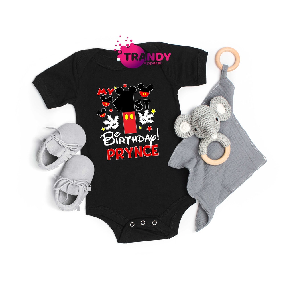 Custom My First Birthday T-shirt, Disney First Birthday Onesie, Baby First Birthday Outfit, Disney Baby 1st Birthday Shirt, Birthday Party - 2.jpg