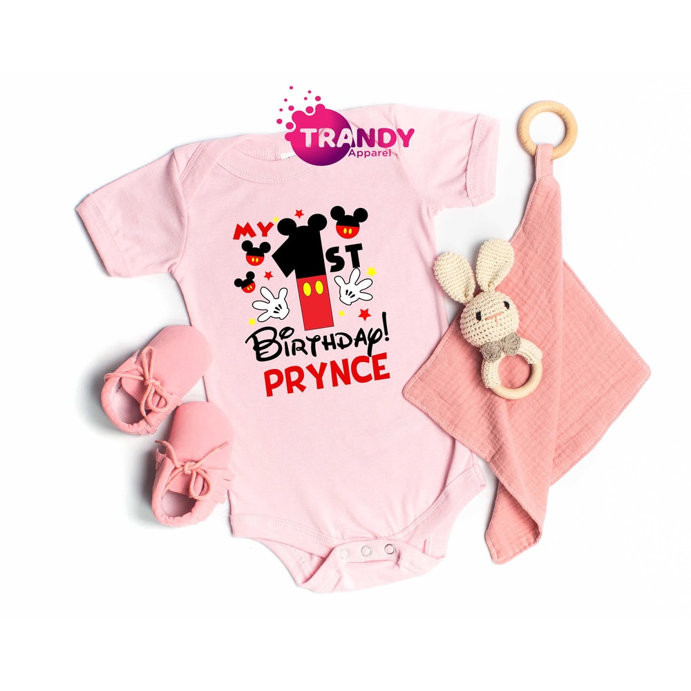 Custom My First Birthday T-shirt, Disney First Birthday Onesie, Baby First Birthday Outfit, Disney Baby 1st Birthday Shirt, Birthday Party - 3.jpg