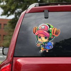 anime decal, one piece sticker, one piece, tony tony chopper decal, one piece decal, anime sticker