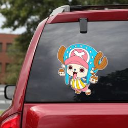 anime decal, one piece sticker, anime sticker, tony tony chopper decal, one piece decal, one piece