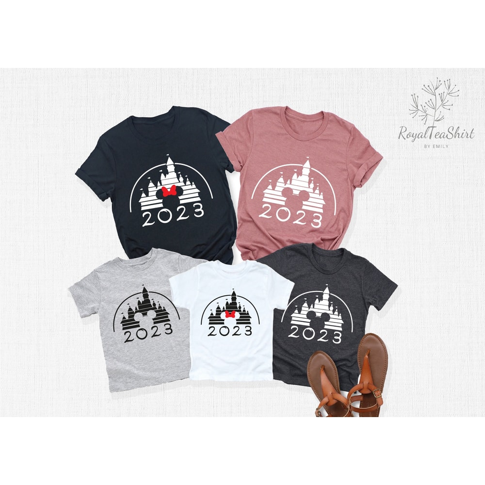 Disney Castle Family Shirt, Disney Vacation Shirt, Retro Castle 2023, Disney Mickey Minnie Shirt, Disneyland Shirt, Magic Kingdom Shirt - 1.jpg