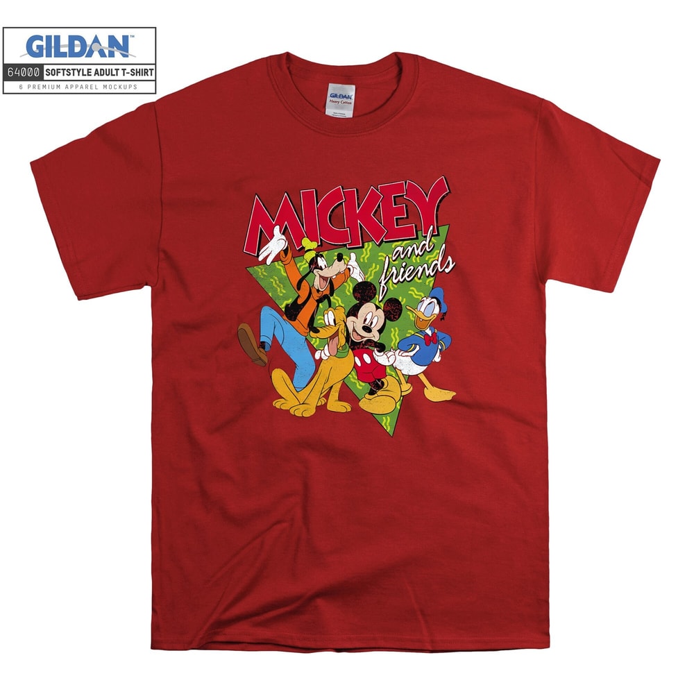 Disney Mickey And Friends Group Shot Patterned T shirt Hoodie Hoody T-shirt Tshirt S-M-L-XL-XXL-3XL-4XL-5XL Oversized Men Women Unisex 6273 - 3.jpg