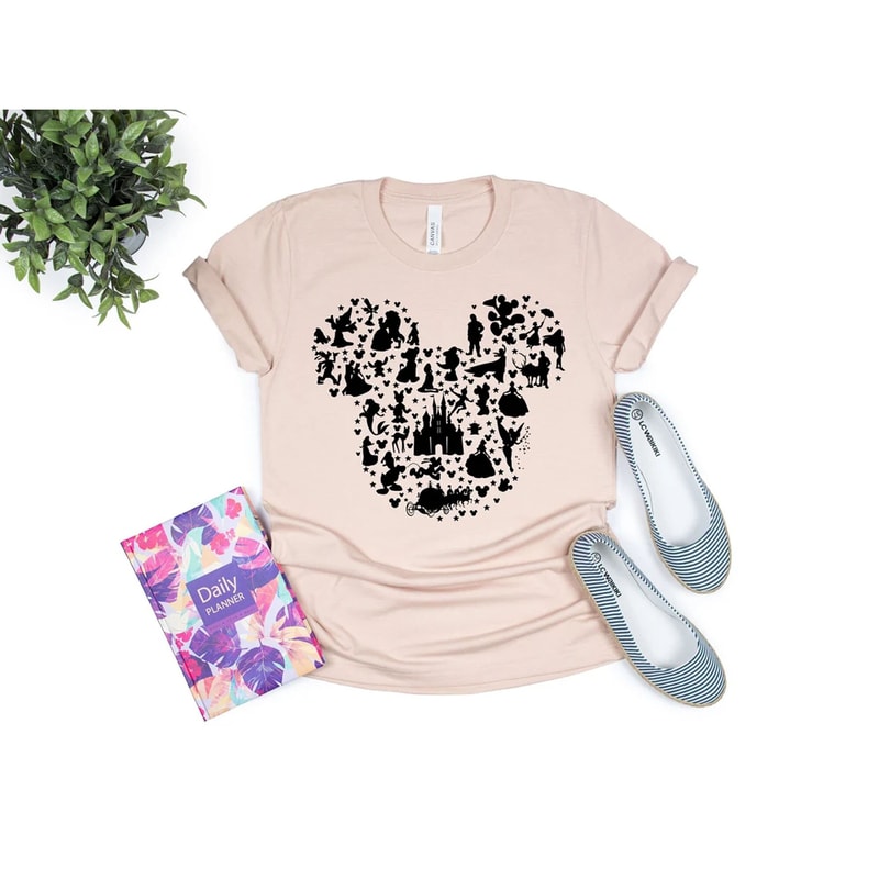 Disney Shirt, Disney Shirt for Women, Disney Ear Shirt, Women's Unisex Disney T-Shirt, Disney Mickey Silhouette Shirt, Tshirt for Kids,2023 - 3.jpg