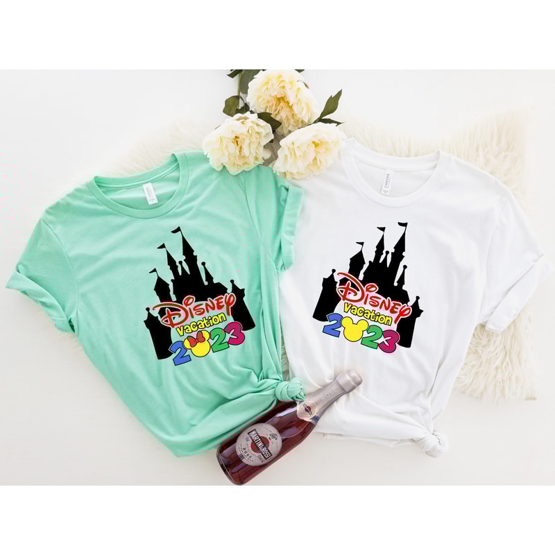 Disney Vacation 2023 Shirts, Disney Family Trip 2023, Mickey And Minnie T-shirt, Disney Couple Tee, Disney Castle Shirt, Disney Matching Tee - 3.jpg