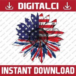 american flag sunflower red white blue tie dye 4th of july png, american sunflower tie dye png, independence day png