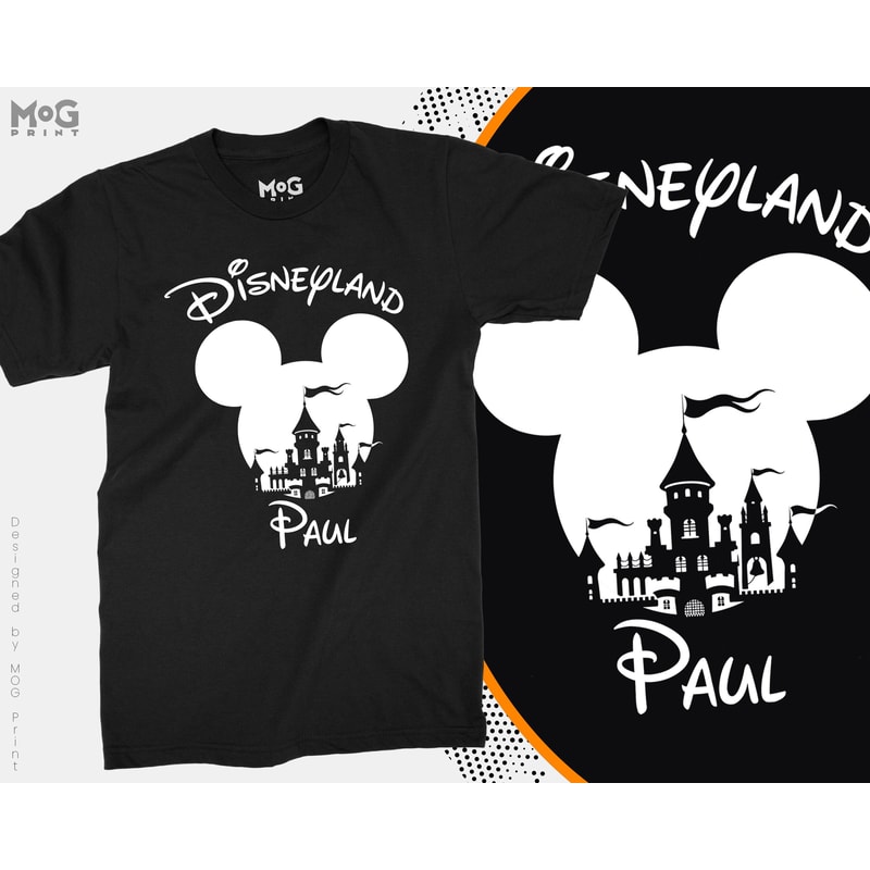 Disneyland Mickey Minnie Personalised Unisex T-shirt, Matching Family Shirt, Customised Top for Disney Lover, Birthday Gift for HimHer - 2.jpg