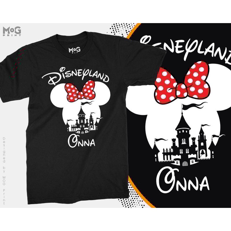 Disneyland Mickey Minnie Personalised Unisex T-shirt, Matching Family Shirt, Customised Top for Disney Lover, Birthday Gift for HimHer - 3.jpg