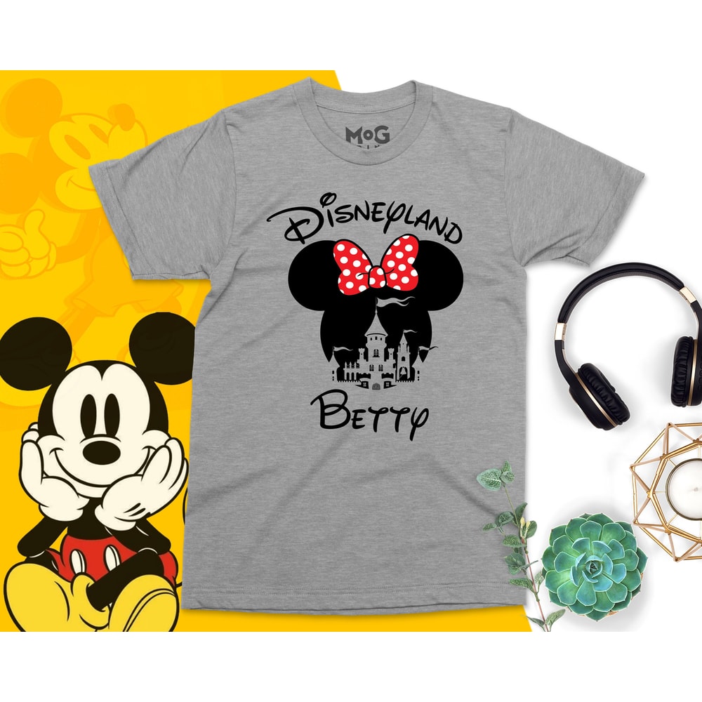 Disneyland Mickey Minnie Personalised Unisex T-shirt, Matching Family Shirt, Customised Top for Disney Lover, Birthday Gift for HimHer - 6.jpg