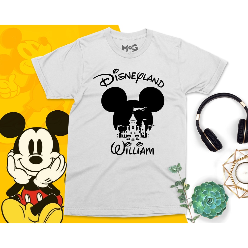 Disneyland Mickey Minnie Personalised Unisex T-shirt, Matching Family Shirt, Customised Top for Disney Lover, Birthday Gift for HimHer - 7.jpg