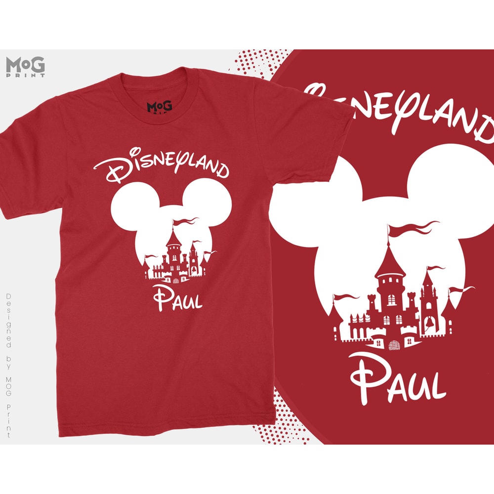 Disneyland Mickey Minnie Personalised Unisex T-shirt, Matching Family Shirt, Customised Top for Disney Lover, Birthday Gift for HimHer - 8.jpg
