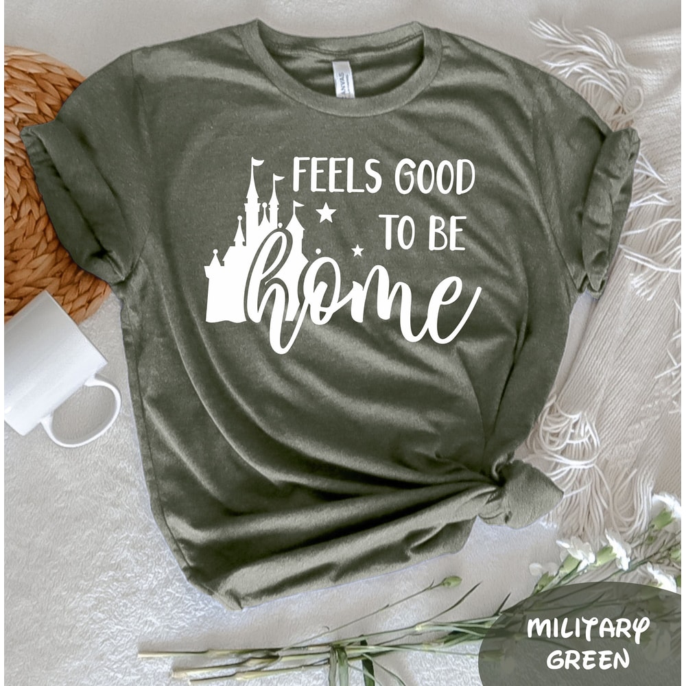 Feels Good To Be Home T-Shirt, Disney Shirt, Minnie Mouse Shirt, Park Shirt, Disney Park Shirt, Disney Gifts, Disney Family Vacation Shirt - 3.jpg