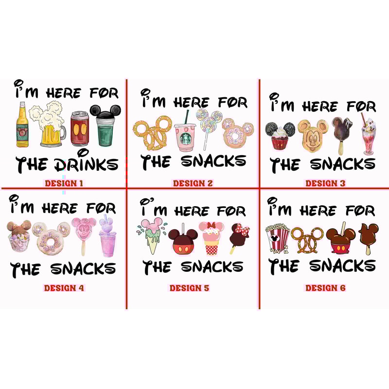 I'm Here For The Snacks, I am Here For The Drinks, Family Shirt, Disney Food Beer Shirts, Disneyland Shirts, Disneyworld Vacation T-shirt - 2.jpg