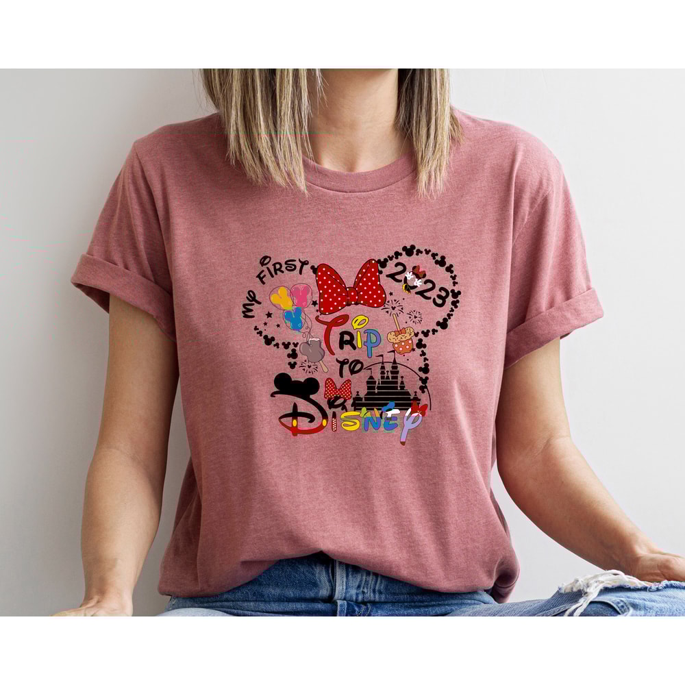 My First Trip To Disney 2023 Shirt, Disney Couple T-Shirt, Disney Trip Shirt, Disney Family Vacation T-Shirts, Disneyland Trip Shirts - 7.jpg
