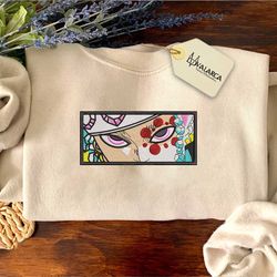 tengen uzui embroidered sweatshirt, anime custom embroidered sweatshirt, custom anime embroidered sweatshirt, anime cust