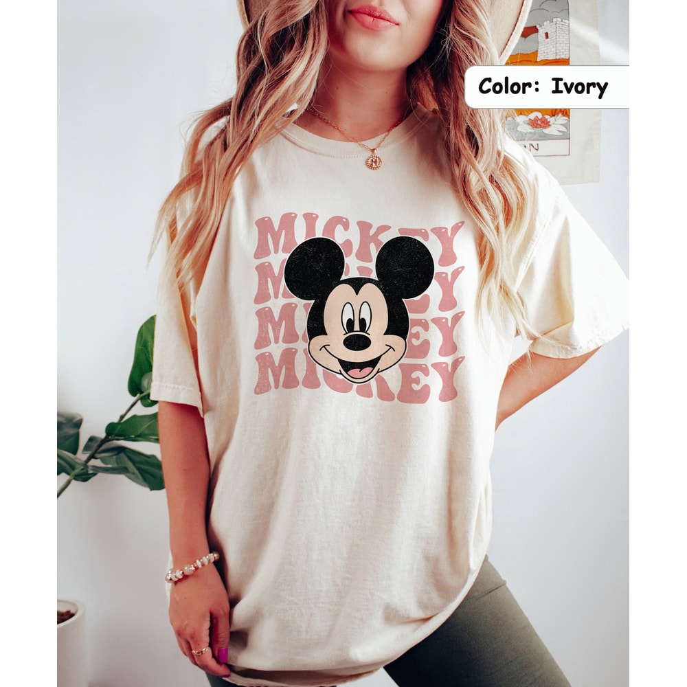 Retro Disney Mickey Shirt, Vintage Mickey Mouse Shirt, Mickey Minnie Shirt, Disney Vacation Shirt, Disneyland Mickey Shirt, Disney Shirt - 1.jpg
