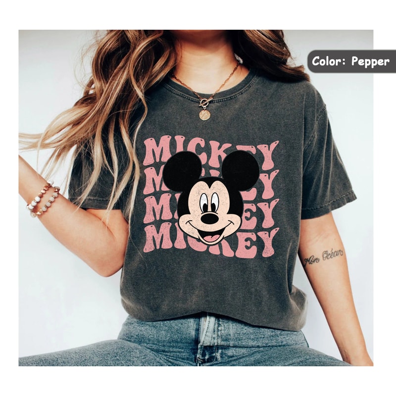 Retro Disney Mickey Shirt, Vintage Mickey Mouse Shirt, Mickey Minnie Shirt, Disney Vacation Shirt, Disneyland Mickey Shirt, Disney Shirt - 2.jpg