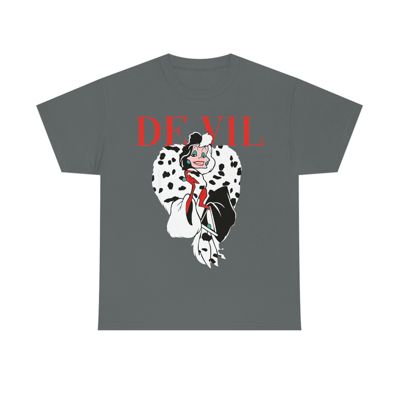 Unisex Villains Cruella De Vil T-Shirt,Disney Cruella Shirt,Disneyland Vacation Gift,Cruella Devil,Magazine Cover Shirt,Disney Villain Shirt - 5.jpg