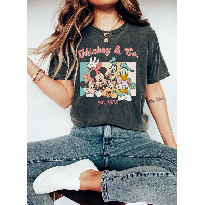 Vintage Mickey & Co 1928 Shirt, Retro Vintage Disney Shirt, Disneyland Shirt, Disneyworld Shirt, Disney Family Matching Shirt - 1.jpg