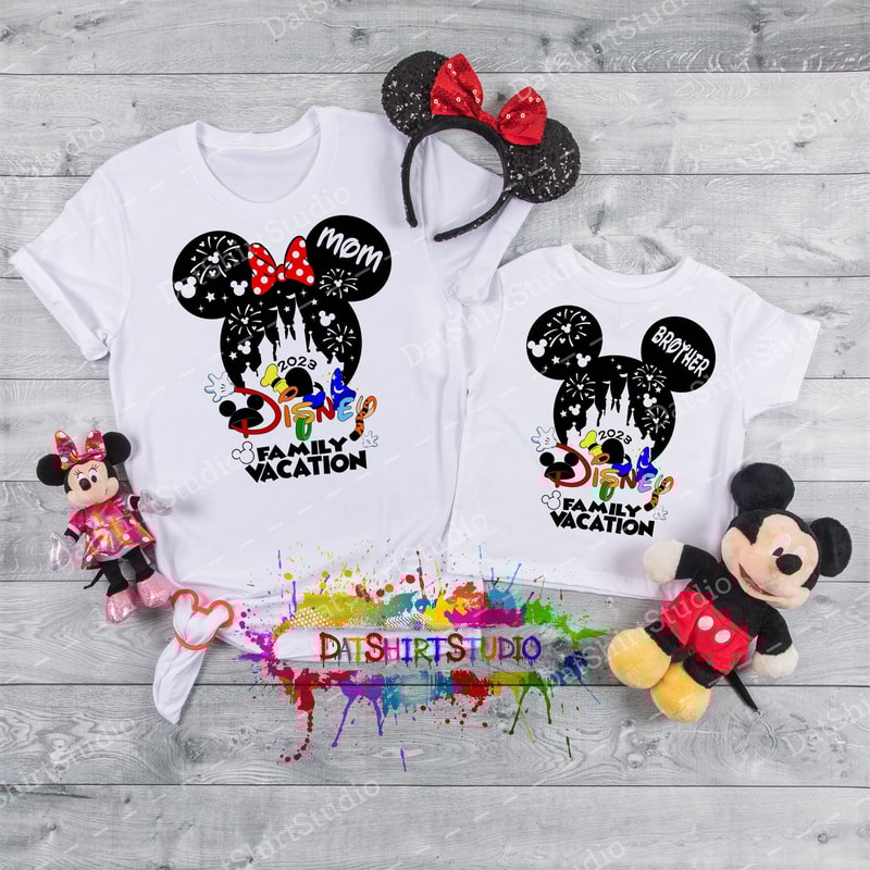 Walt Disney matching shirts, Disney trip 2023, Disney family shirts with custom name, Disney kids' shirts, Disney family matching tees DT359 - 1.jpg