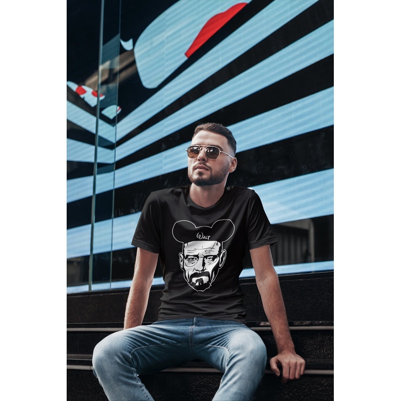 Walter White Heisenberg Walt Shirt, Walt Breaking Disney, Walt White Shirt, Disney Shirts, Disney Heinsenberg, Unisex Premium Graphic Tees - 4.jpg
