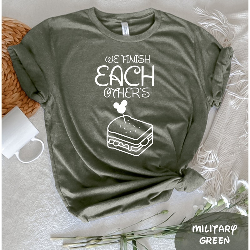 We Finish Each Other Sandwich T-Shirt, Disney Couple Shirts, Matching Couple Shirts, Disney Mouse Shirt, Disney Matching Tee - 6.jpg