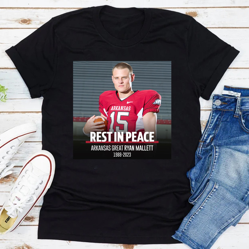 Rip Ryan Mallett Shirt, Ryan Mallett T Shirt, Ryan Mallett 1988-2023 Shirt, Ryan Mallett Memorial T-shirt, Rest in peace Ryan Mallett Shirt - 1.jpg
