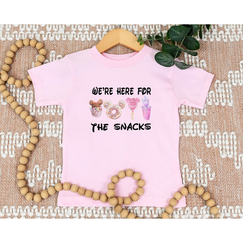 We're Here For The Snacks Shirts, We're Here For The Drinks T-shirt, Disney Matching, 2023 Disney Trip Shirts, Disneyworld Shirts For Family - 6.jpg