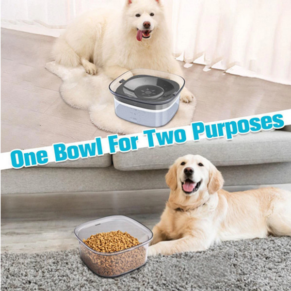 2L Dog Water Bowls Pet Floating Drinking Bowls Cat Anti Wet - Inspire Uplift
