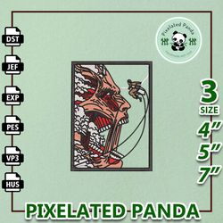 levi embroidery design file, attack on titan anime embroidery design, machine embroidery design file, instant download