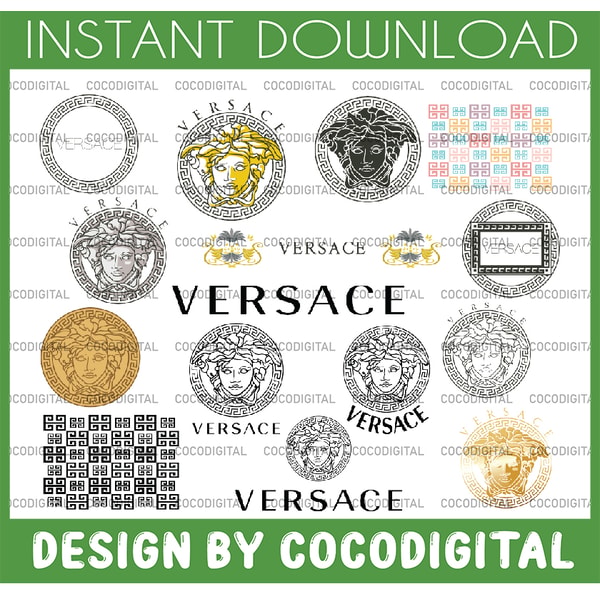 Versace svg, Versace logo svg, Pattern svg, Versace logo des | Inspire ...