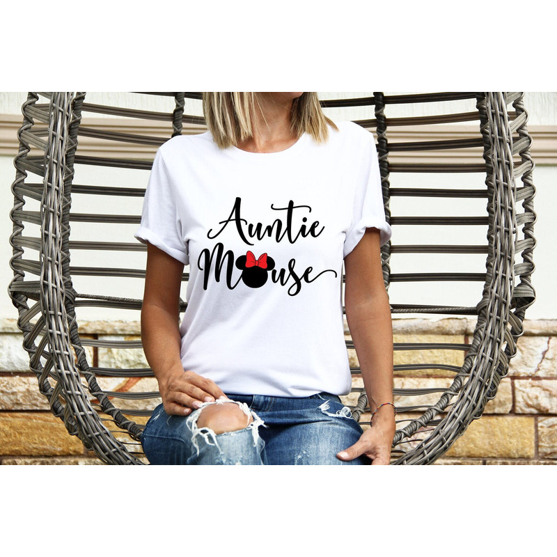 Auntie Disney T-shirts, Disney Mouse Aunt Gift, Disney Family Personalized Shirt, Sister Gift Shirts, Disneyland Clothing, Customized Shirts - 1.jpg