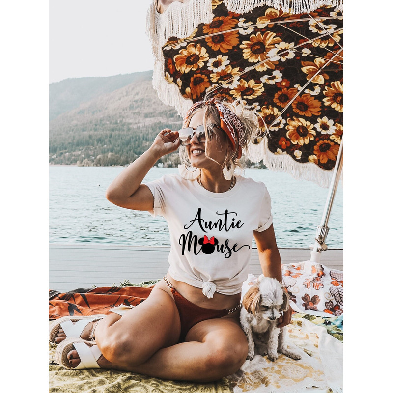 Auntie Disney T-shirts, Disney Mouse Aunt Gift, Disney Family Personalized Shirt, Sister Gift Shirts, Disneyland Clothing, Customized Shirts - 3.jpg