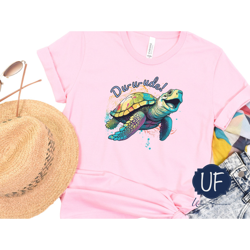 Cool Sea Turtle T-shirt, Disney Look Of Crush, Cute Turtle Saying, Multicolor Ocean Turtle, Finding Nemo Turtle, AI Art Shirt, Happy Turtle - 4.jpg