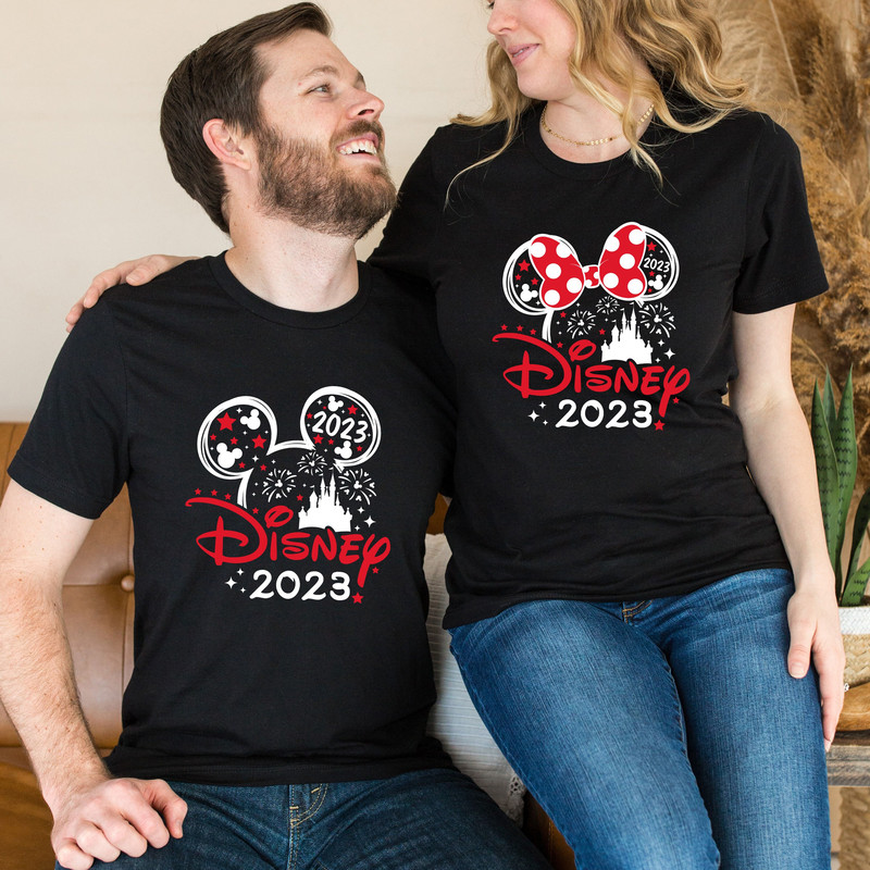 Disney 2023 Family Trip Shirt, Mickey Minnie Family Vacation Shirt, Family Disneyland Shirt, Disneyworld Shirt, Matching Family Shirt - 2.jpg