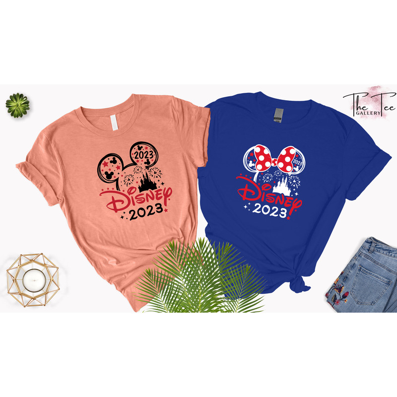 Disney 2023 Family Trip Shirt, Mickey Minnie Family Vacation Shirt, Family Disneyland Shirt, Disneyworld Shirt, Matching Family Shirt - 5.jpg