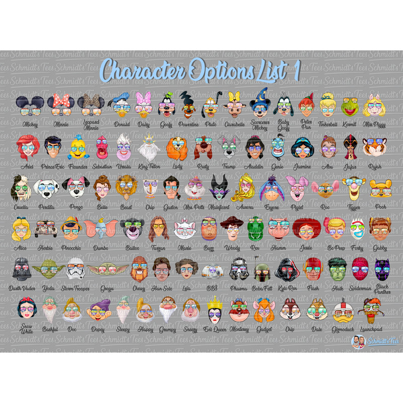 Disney Cruise Shirts, Best Cruise Ever Disney Character Sunglasses Shirt, Disney Cruise Family Shirts, Disney Family Shirts, Vacation, Art - 4.jpg