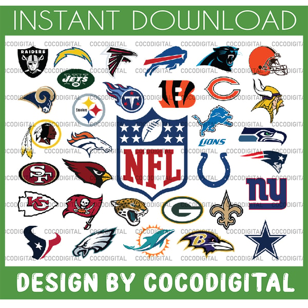 Nfl Dxf Files NFL Teams SVG Football Svg Nfl Svg All Nfl Teams Svg Nfl Log | Inspire ...
