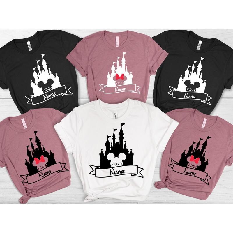Disneyland Custom Name Shirts, Mickey And Minnie T-shirt, Disney Couple Shirt, Disney Castle Shirt, Disney Family Vacation, Disneyworld Tee - 2.jpg