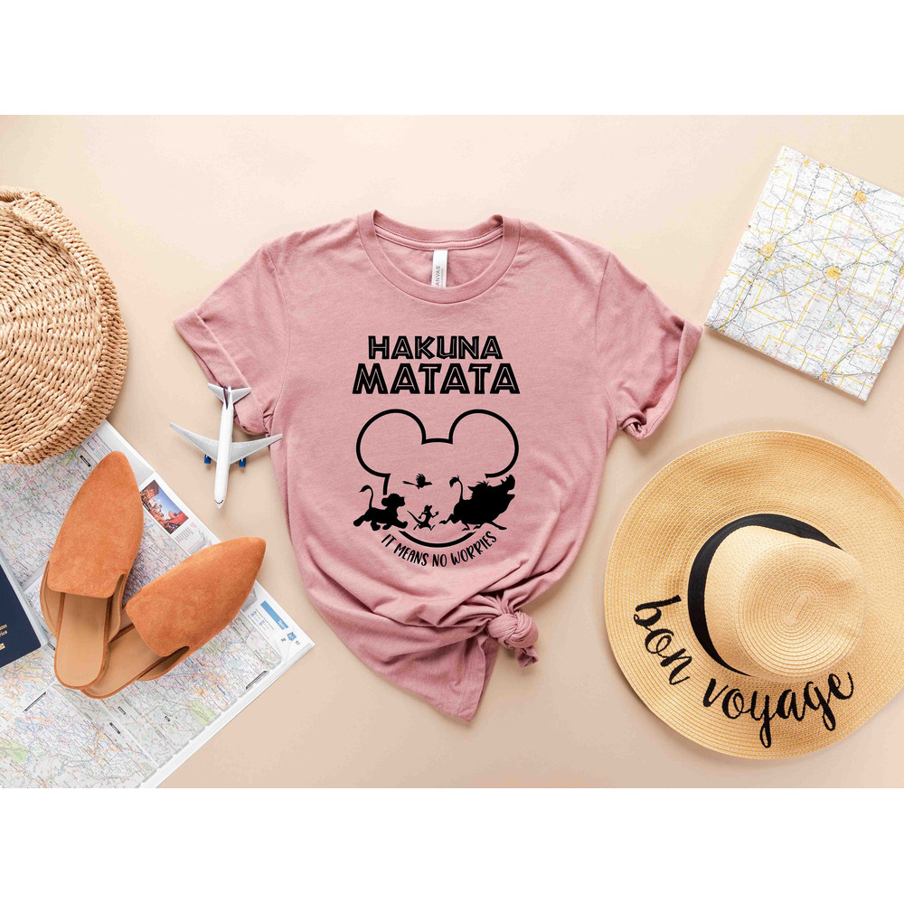 Hakuna Matata It Means No Worries T-Shirt, Disney Family Shirt, Disney Trip Shirt, Animal Kingdom Shirt, Disney Shirt, Family Vacation Shirt - 3.jpg