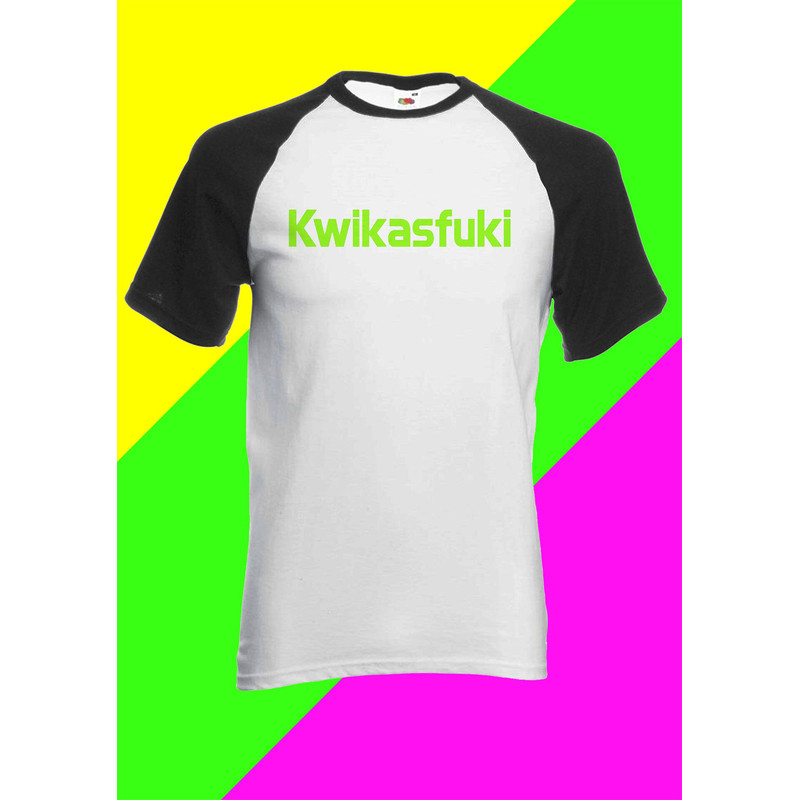 Kwikasfuki T shirt Motorbike Rude Biker Ninja Speed Men Women Unisex Baggy Boyfriend Baseball Shirt 3084 - 8.jpg