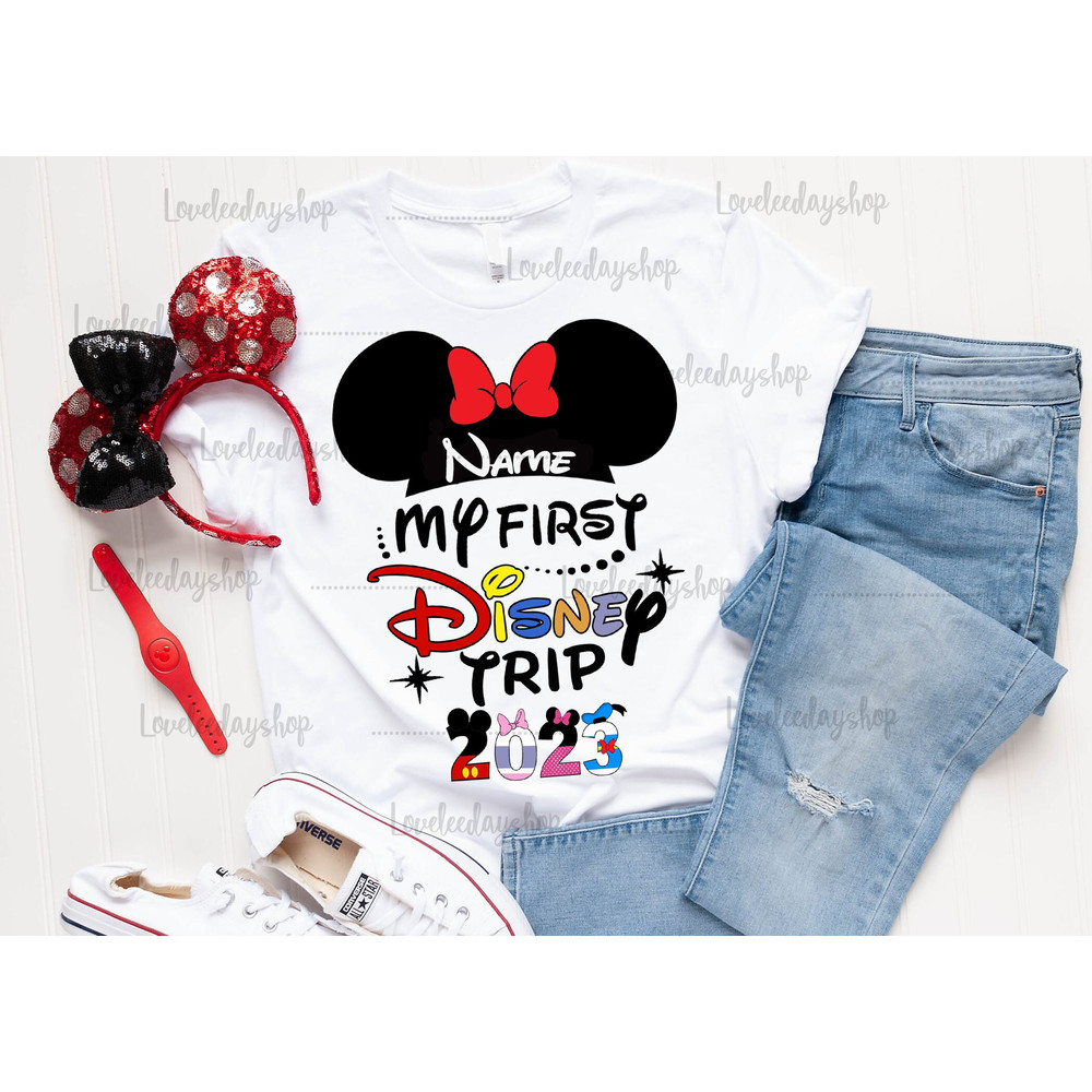 My 1st Disney trip, Disney shirt, First Disney Trip shirt, Disney Vacation tee, Family Matching Disney shirt, My first Disney trip DF1 - 1.jpg
