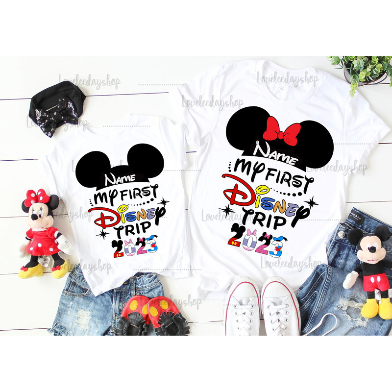 My 1st Disney trip, Disney shirt, First Disney Trip shirt, Disney Vacation tee, Family Matching Disney shirt, My first Disney trip DF1 - 2.jpg