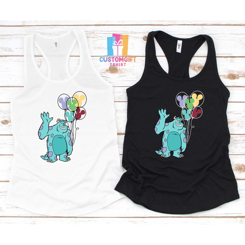 Sully T-shirt, Disney Shirt, Monsters Inc Shirt, Balloons Shirt, Cartoon Shirt, Disney Kids Shirt, Animation Lover Shirt, Sullivan Shirt - 3.jpg