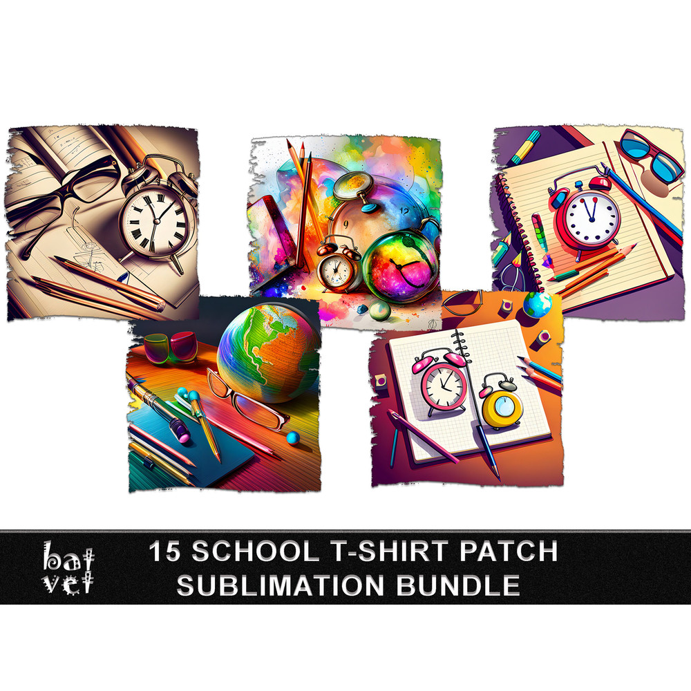 Back To School T-Shirt Design Bundle School TShirt Print Rainbow School Shirt Print Design School TShirt Sublimation Background - 3.jpg
