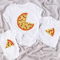 pizza father's day t-shirt pizza father shirt pizza son onesie, cute small slice of daddy tee, dad and son matching outf