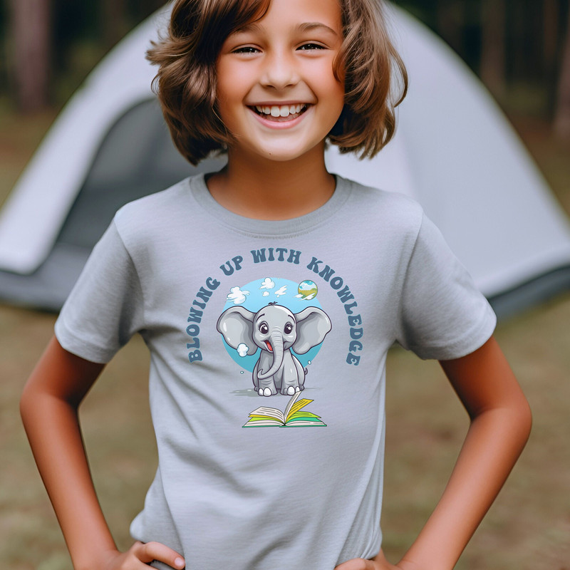 Cute Kids School Shirt, Elephant lovers kids T shirt, New school year shirt for kids, elephant shirt, Back to school shirt, Kids Tee - 3.jpg