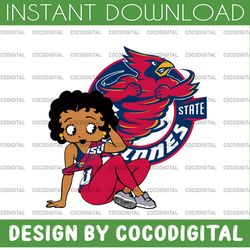 betty boop with iowa state png file, ncaa png, sublimation ready, sublimation design download